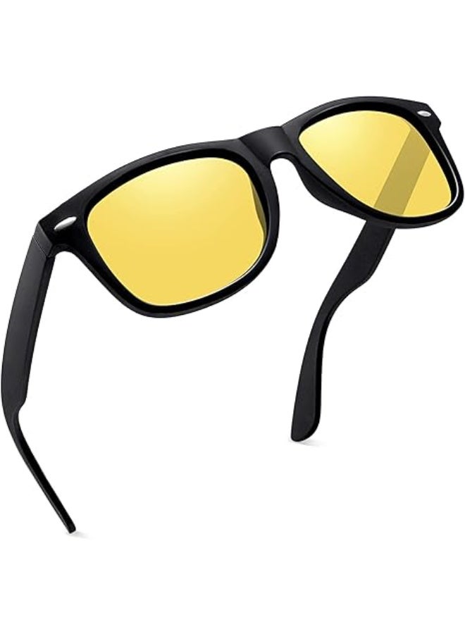 Joopin Polarized Sunglasses Men Women, Classic Retro Square Sun Glasses Men UV Protection Driving Fishing - Image 1